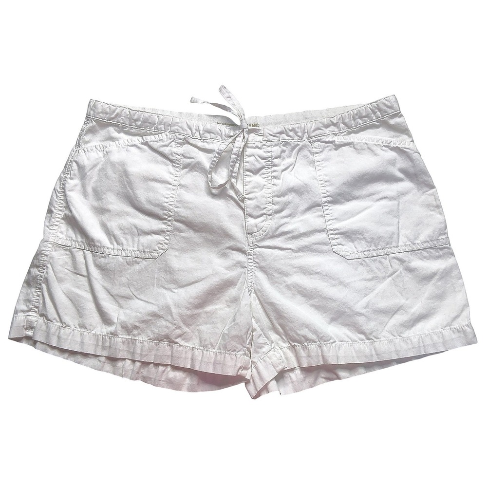 Coastal‎ Nautica Jeans Co Cargo Shorts Women 10 White Cotton Button Fly